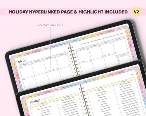 All-in-One Digital Planner 2026 Digital Planner, Digital Journal