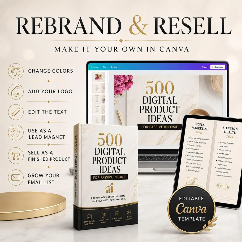 500 Digital Product Ideas – Done For You